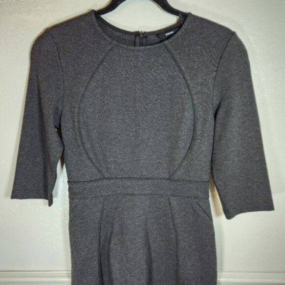 Betabrand Midi Dress Small Charcoal Gray New w Tags Workwear - Picture 3 of 10